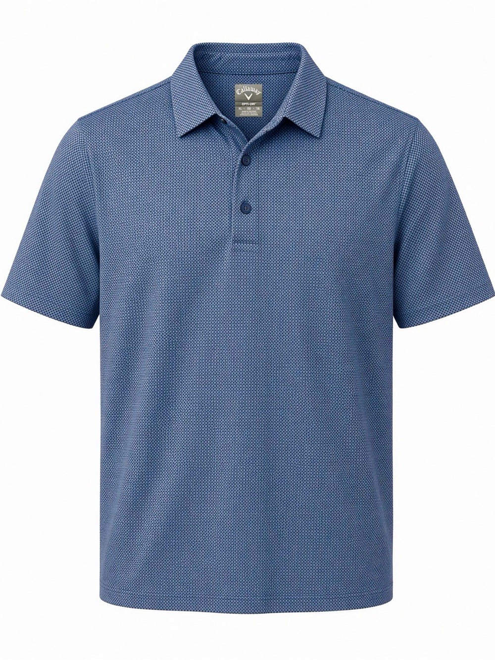 Callaway Men's Grey blue Micro-Pattern opti-dri Polo size XL